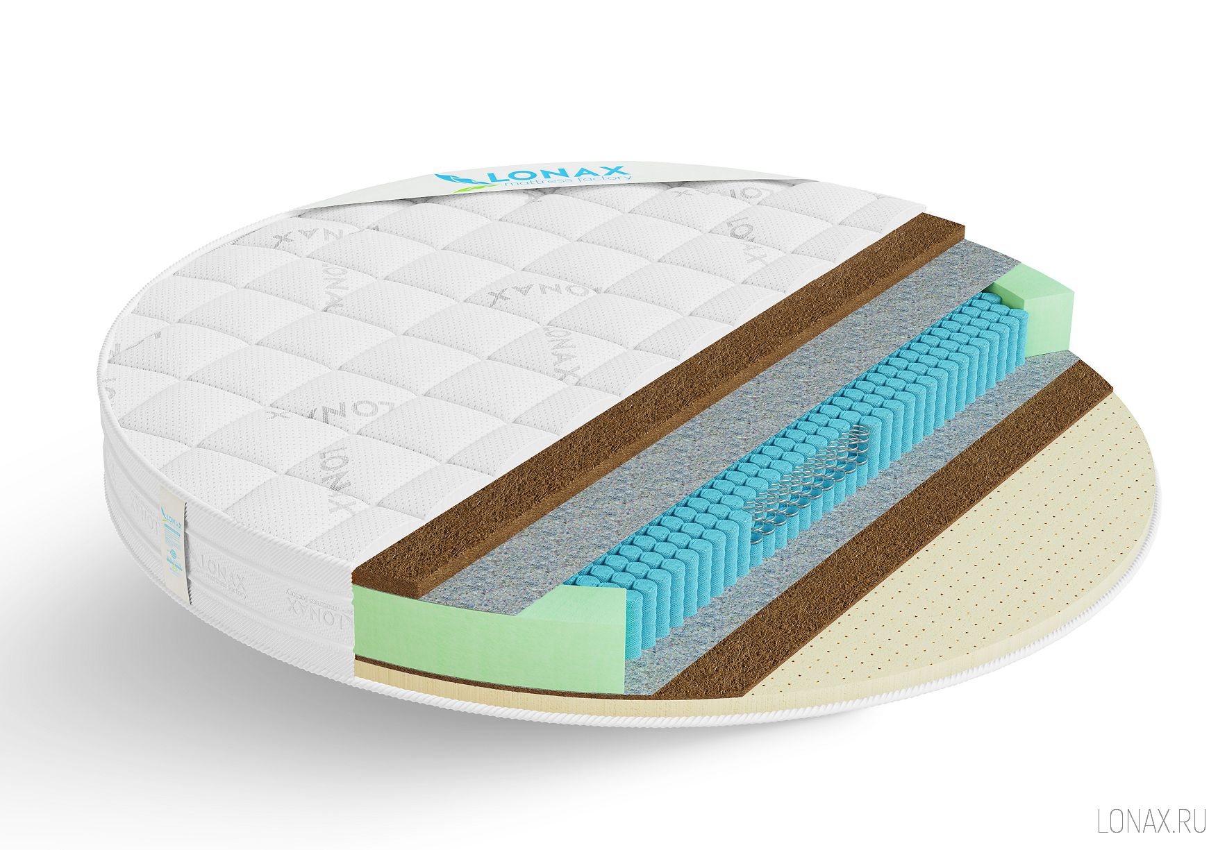 Матрас Lonax Round Cocos-Medium S1000