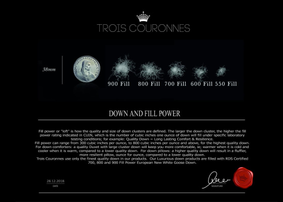 Подушка Trois Couronnes Luxury Selection 3-Chamber Goose Down Medium